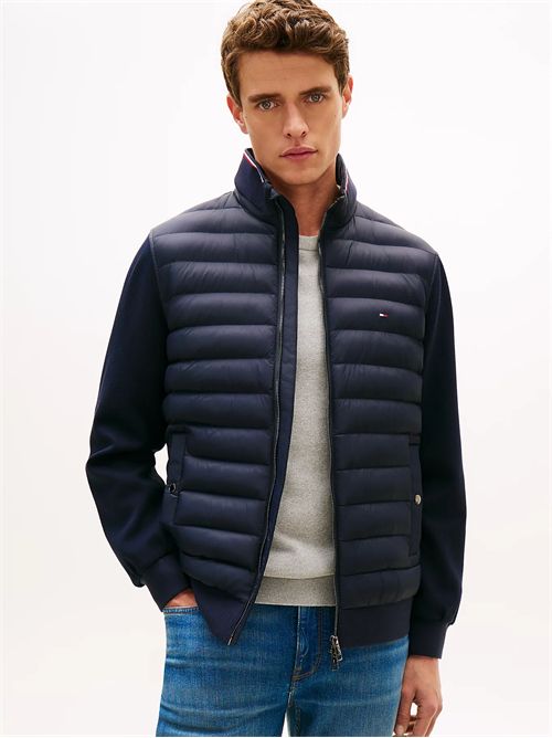 Giacca con mix di texture e dettagli iconici TOMMY HILFIGER | MW0MW41329/DW5
